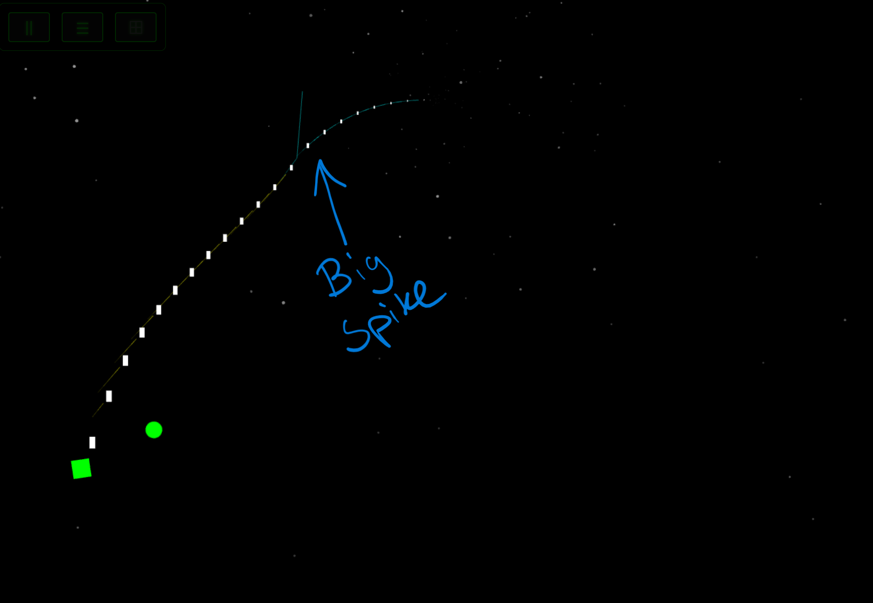 Arc shot: big spike